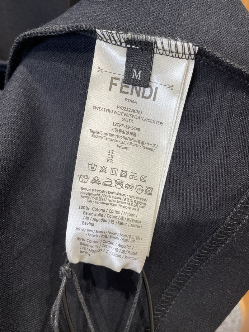 Fendi Metal Logo Minimalist Short-Sleeve T-Shirt 1 8