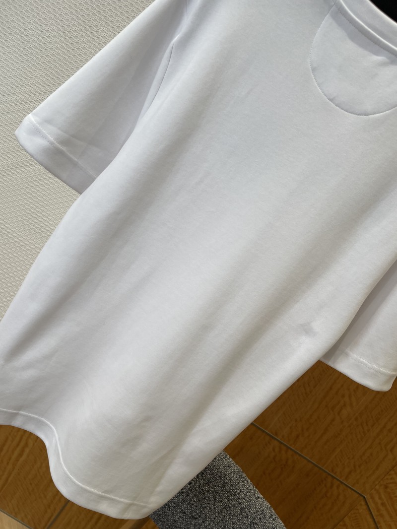 Fendi Alphabet Floral Embroidered Short-Sleeve T-Shirt 6