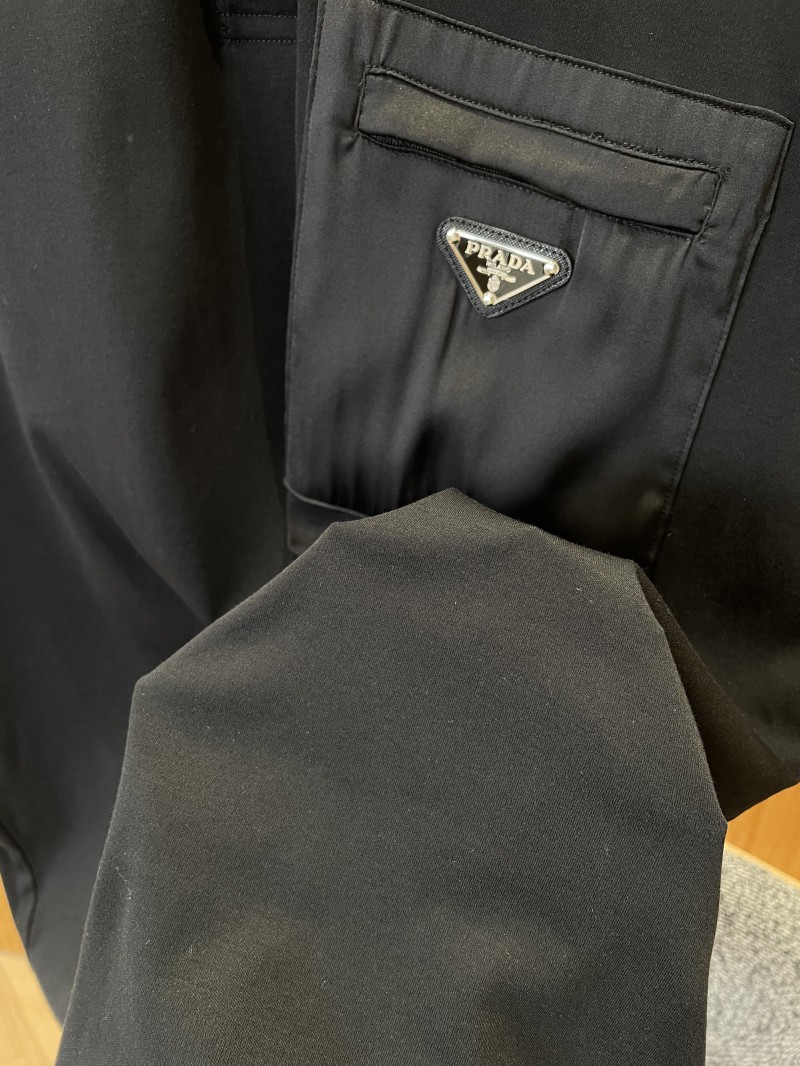 Prada Triangle Logo Pocket Polo Shirt 1 4