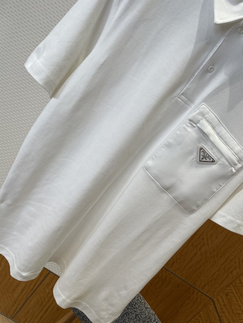 Prada Triangle Logo Pocket Polo Shirt 2 3
