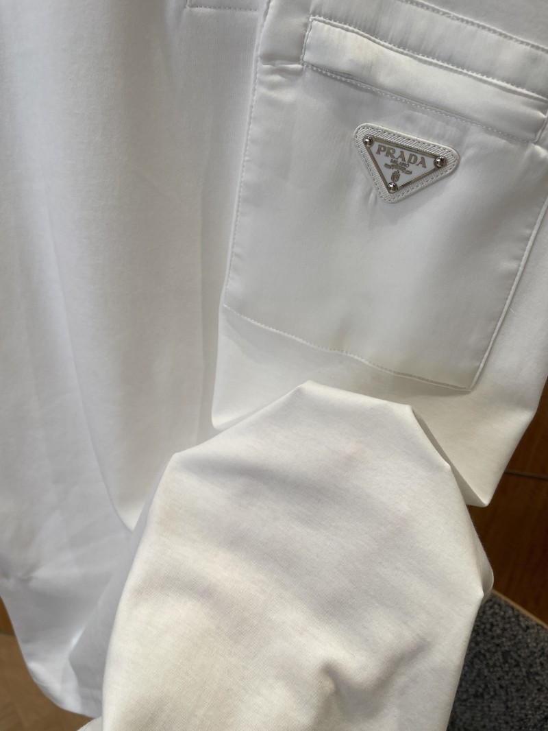 Prada Triangle Logo Pocket Polo Shirt 2 4