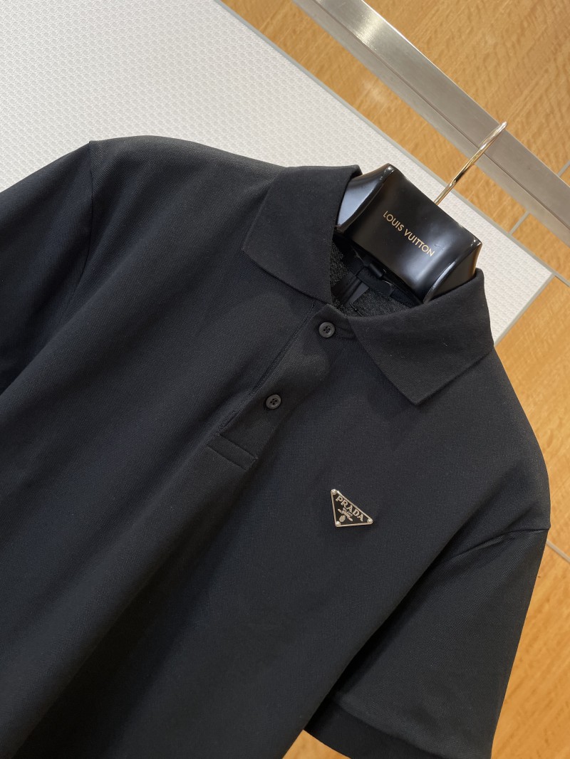 Prada Color-Blocked Steel-Label Business Polo Shirt 1 2