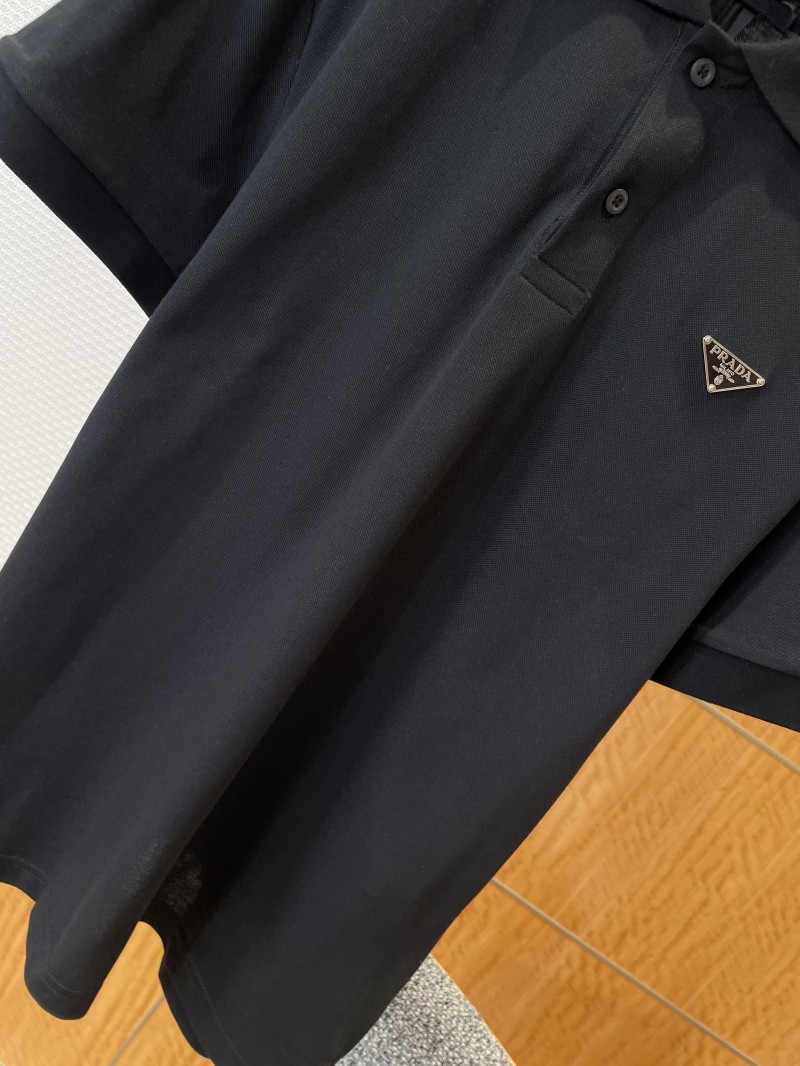 Prada Color-Blocked Steel-Label Business Polo Shirt 1 3
