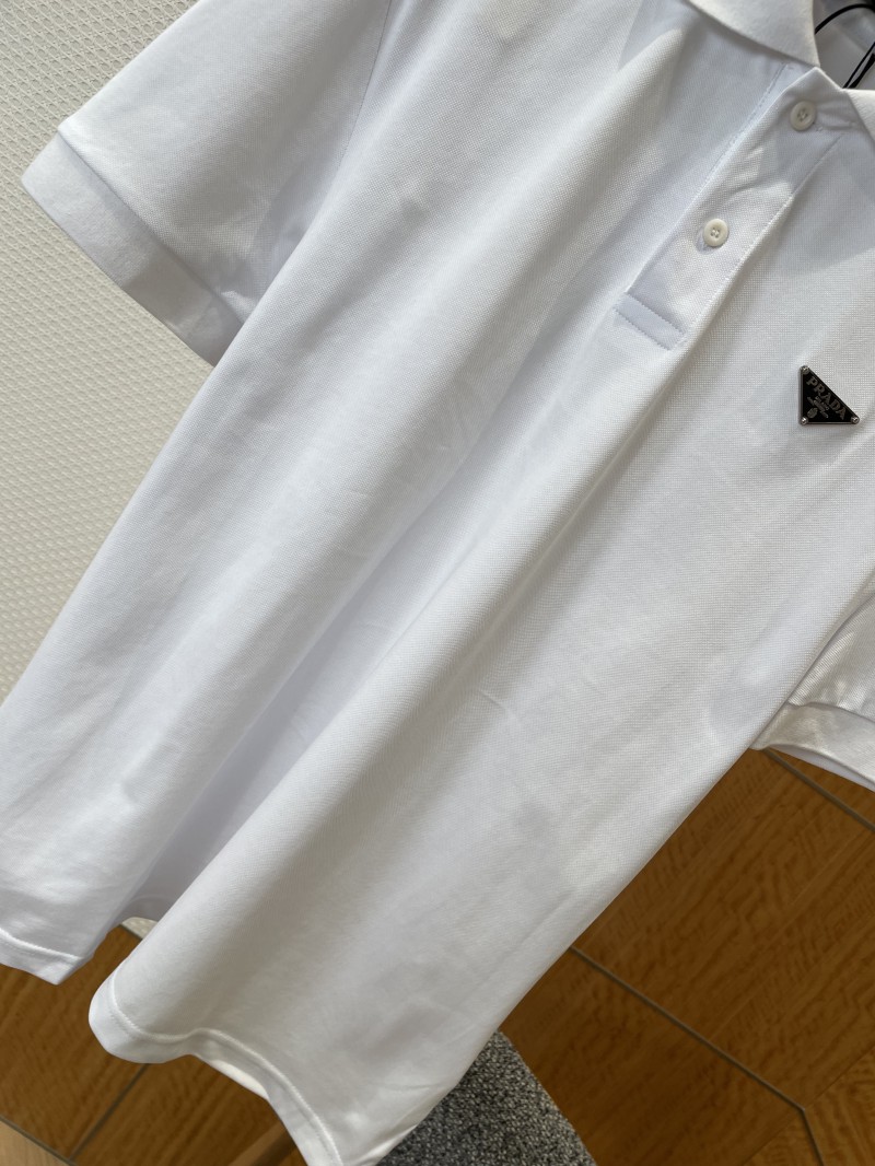 Prada Color-Blocked Steel-Label Business Polo Shirt 2 3