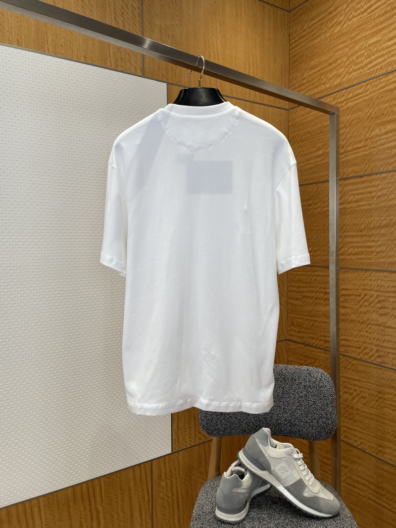 Prada Triangle Logo Pocket Crew Neck Short Sleeve T-Shirt 2 1