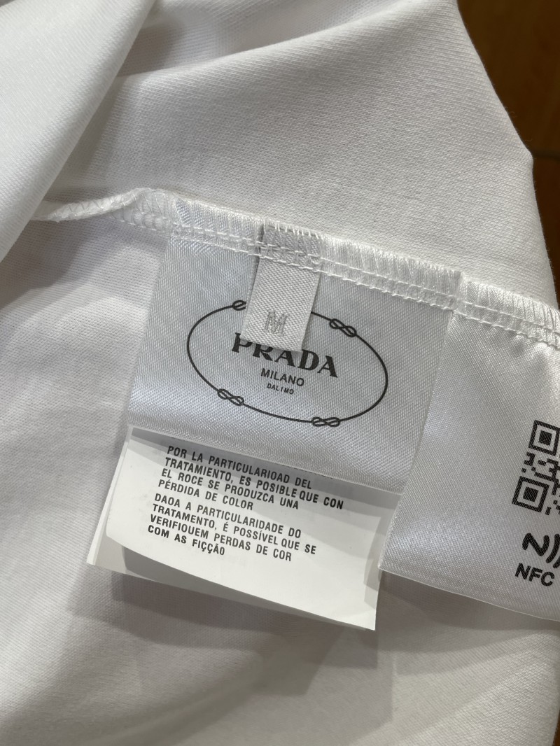 Prada Triangle Logo Pocket Crew Neck Short Sleeve T-Shirt 2 8