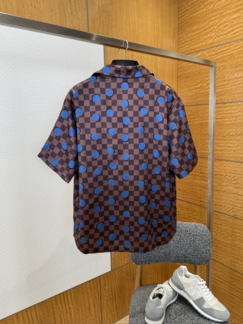 LV Checkered Polka Dot Short-Sleeve Shirt 1