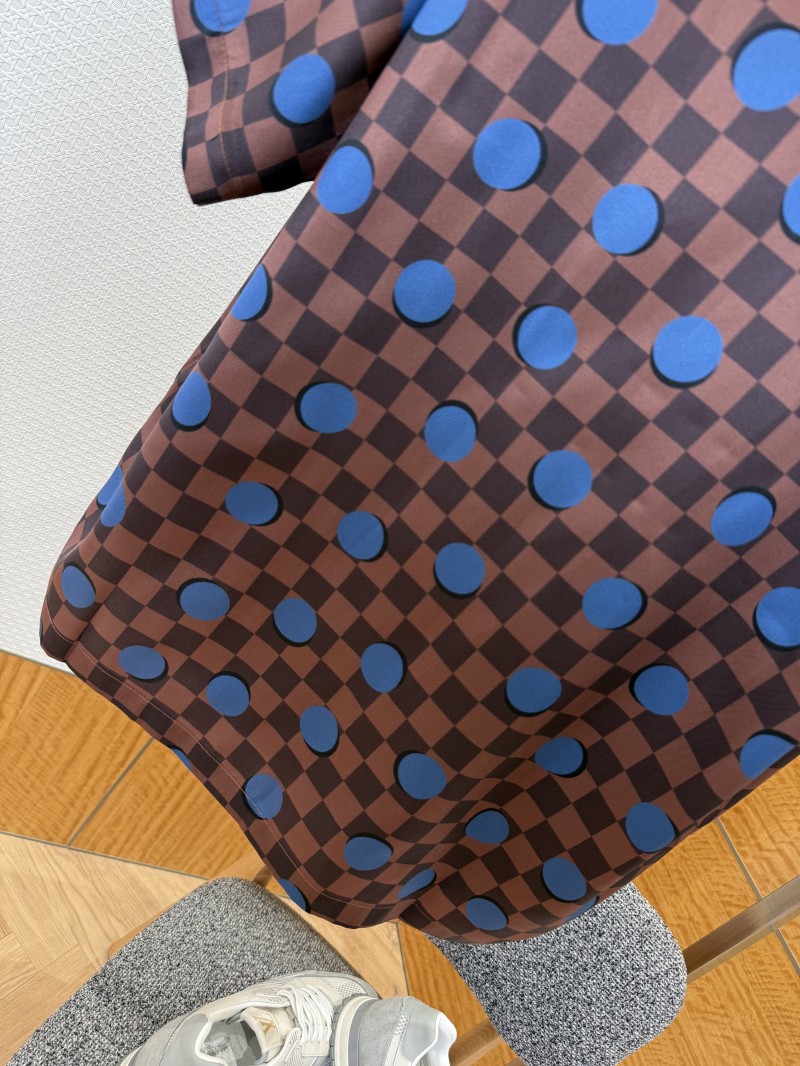 LV Checkered Polka Dot Short-Sleeve Shirt 5