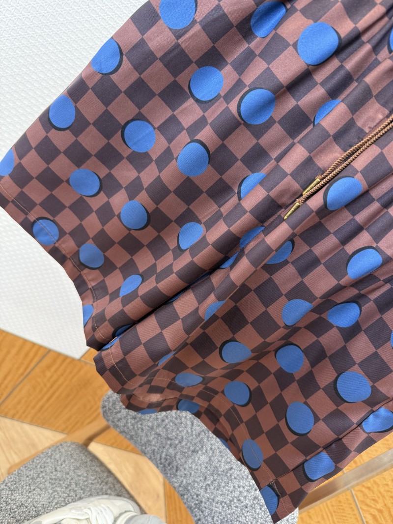 LV Checkered Polka Dot Casual Shorts 3
