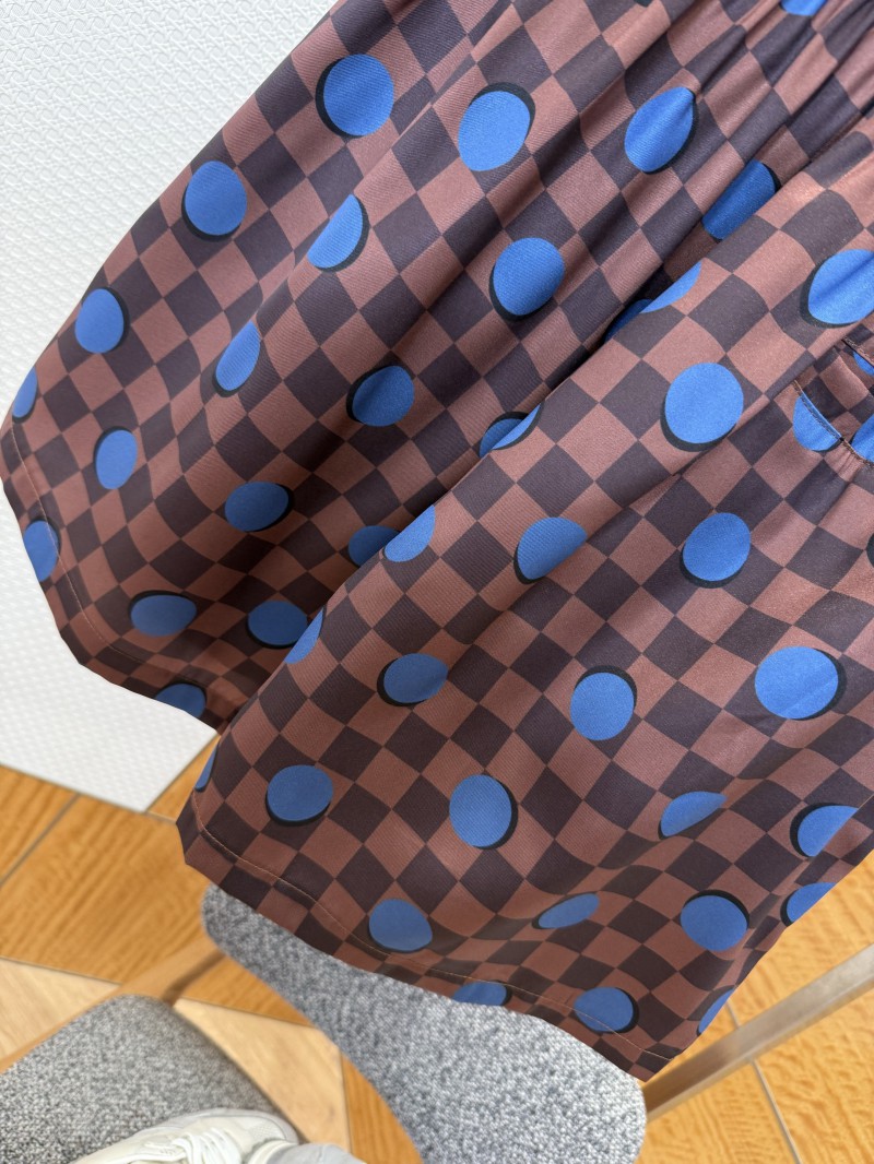 LV Checkered Polka Dot Casual Shorts 5