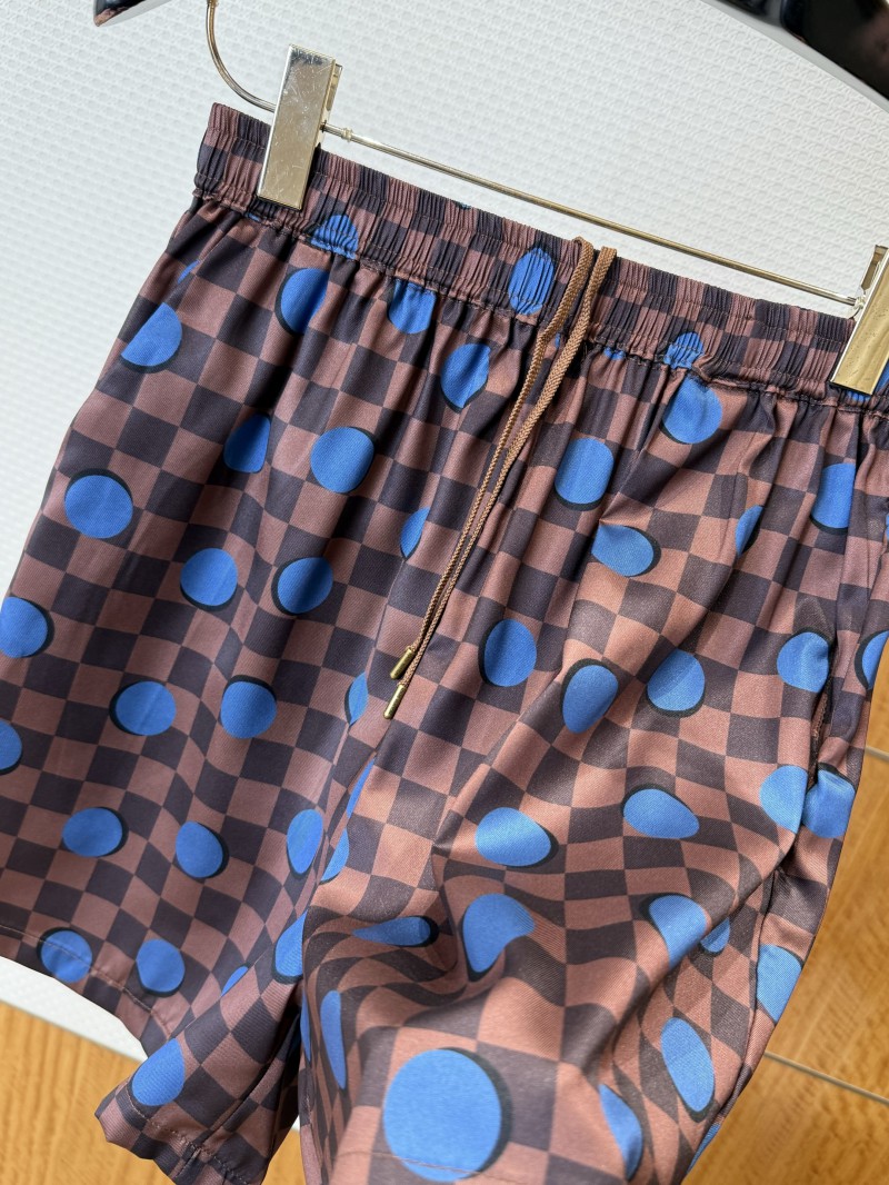 LV Checkered Polka Dot Casual Shorts 8