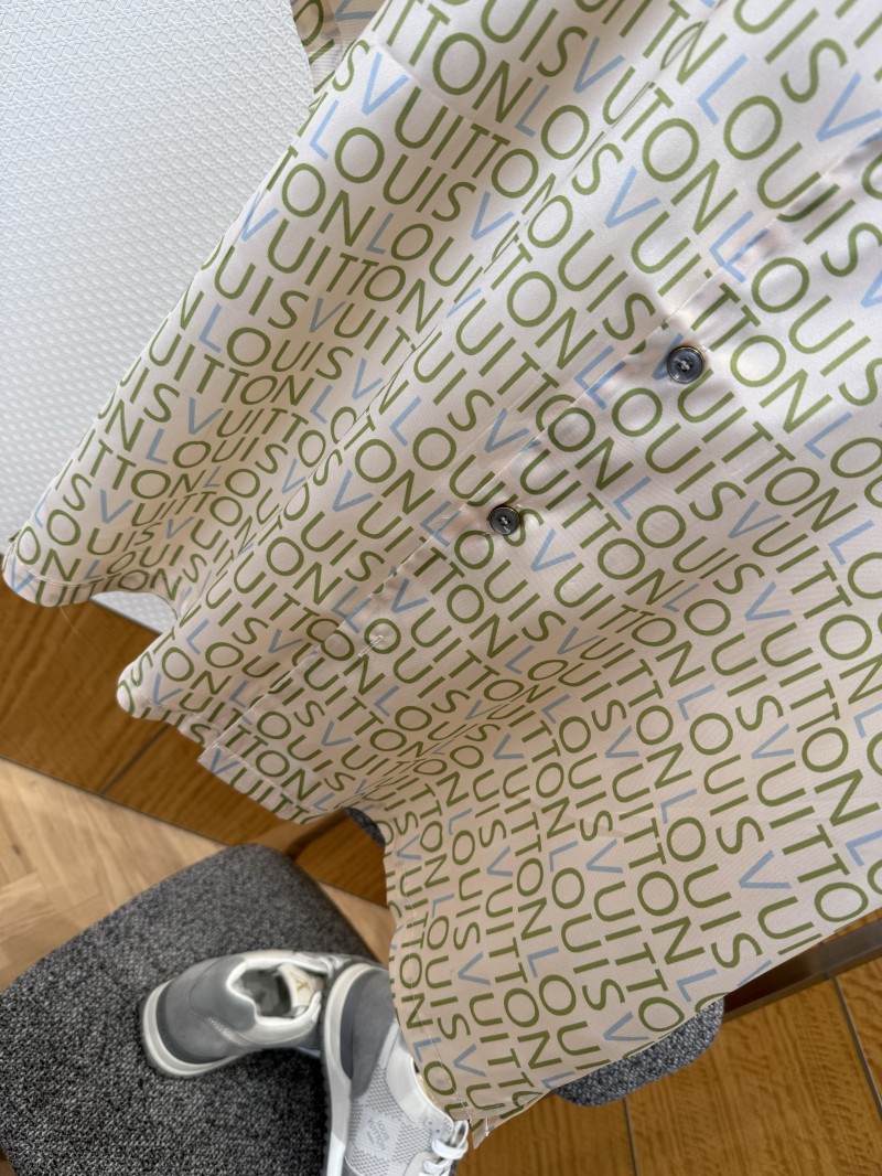 LV All-Over Letter Print Short-Sleeve Shirt 3
