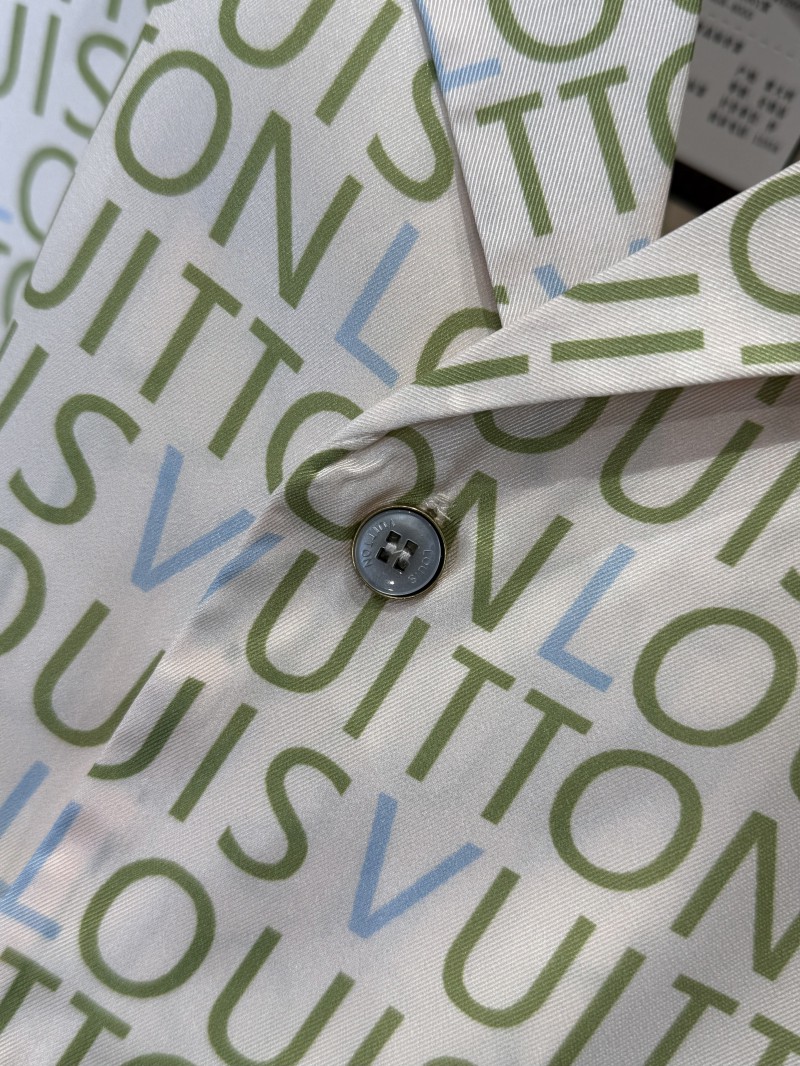 LV All-Over Letter Print Short-Sleeve Shirt 7