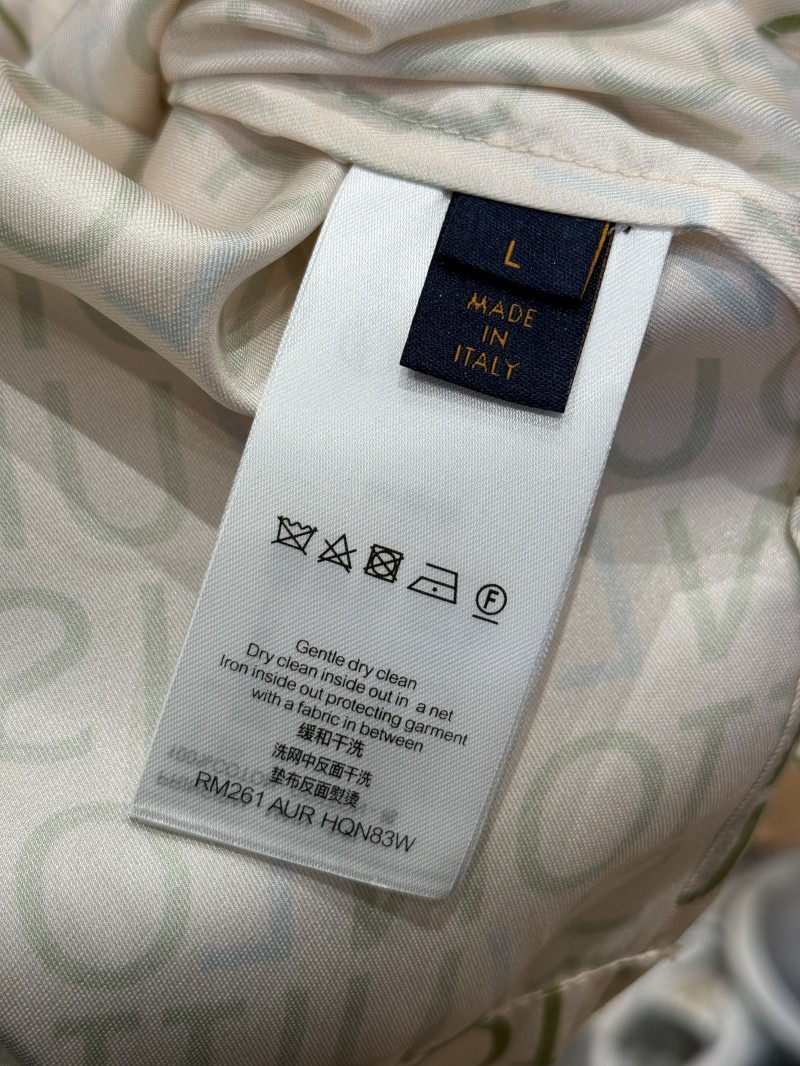 LV All-Over Letter Print Short-Sleeve Shirt 8