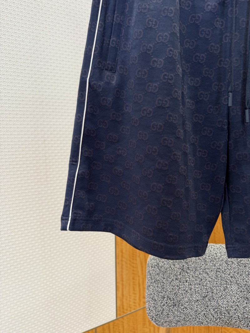 Gucci Double G Subtle Pattern Drawstring Casual Shorts 1 4
