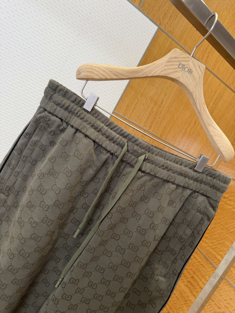 Gucci Double G Subtle Pattern Drawstring Casual Shorts 2 3