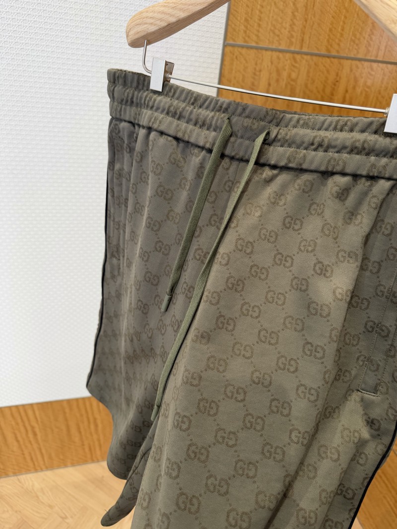 Gucci Double G Subtle Pattern Drawstring Casual Shorts 2 5