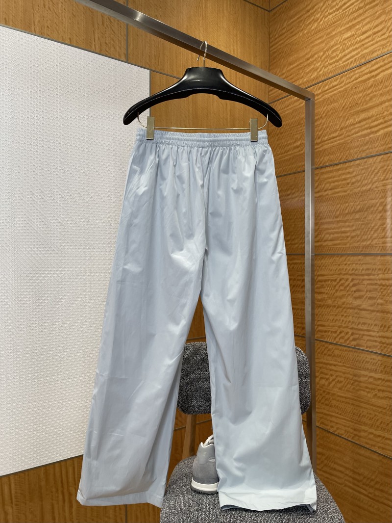 Balenciaga Brand Logo Embroidered Wide-Leg Casual Pants 1 1