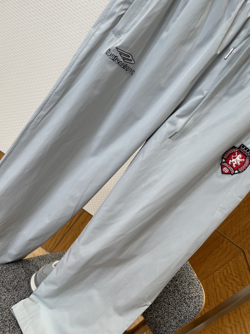 Balenciaga Brand Logo Embroidered Wide-Leg Casual Pants 1 3