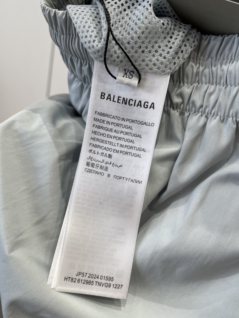Balenciaga Brand Logo Embroidered Wide-Leg Casual Pants 1 8