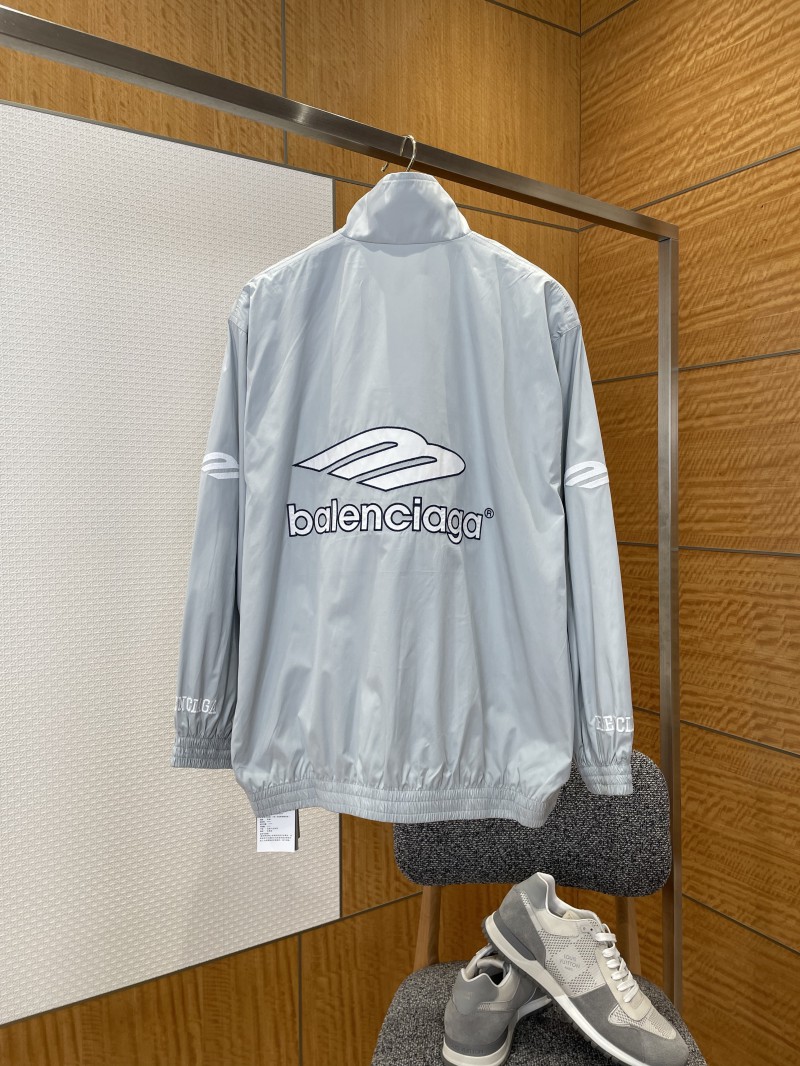 Balenciaga Embroidered Logo Stand Collar Jacket 1 1