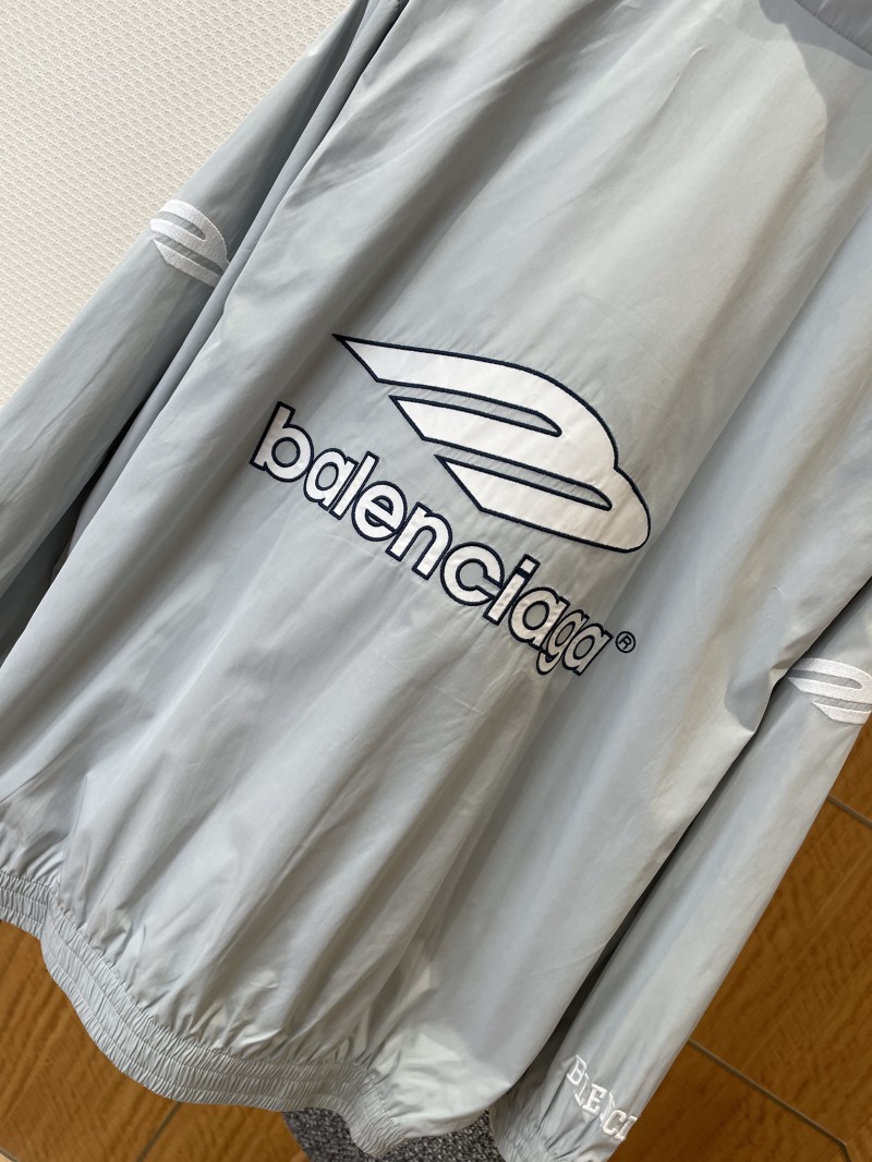 Balenciaga Embroidered Logo Stand Collar Jacket 1 6