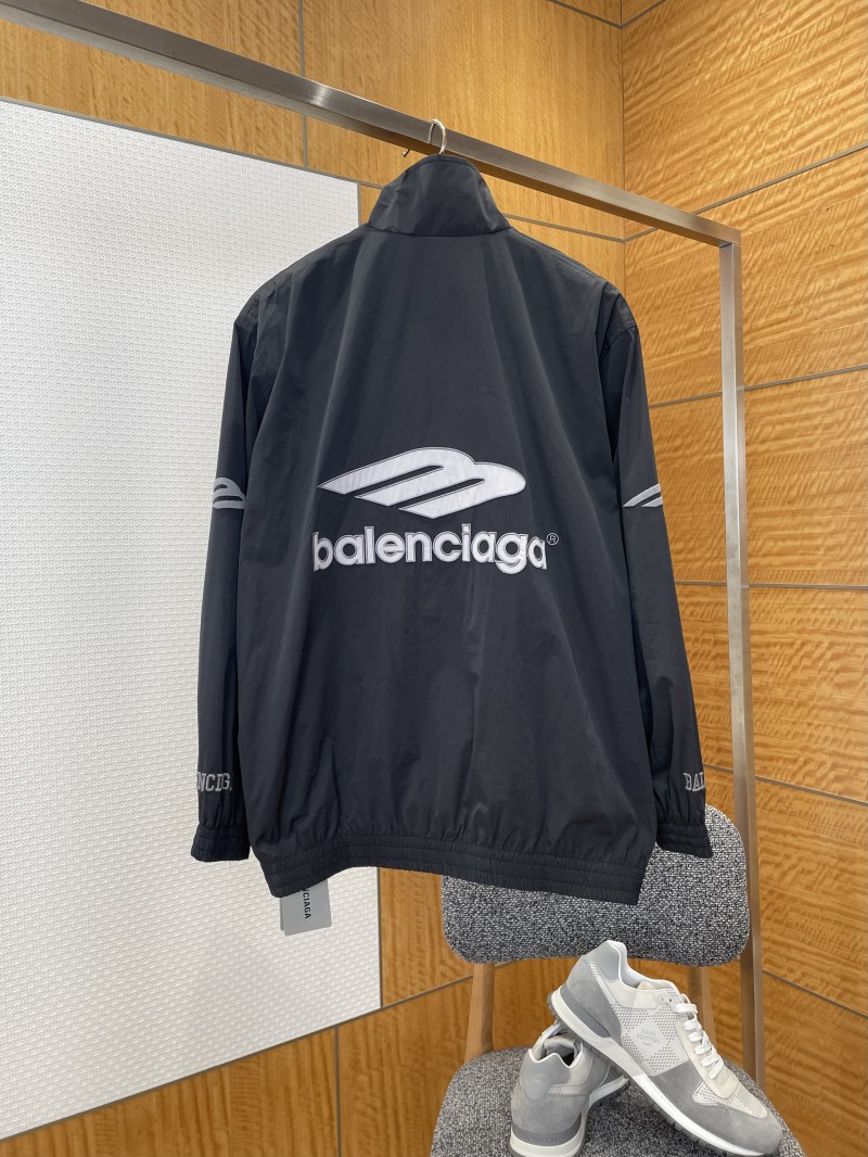 Balenciaga Embroidered Logo Stand Collar Jacket 2 1