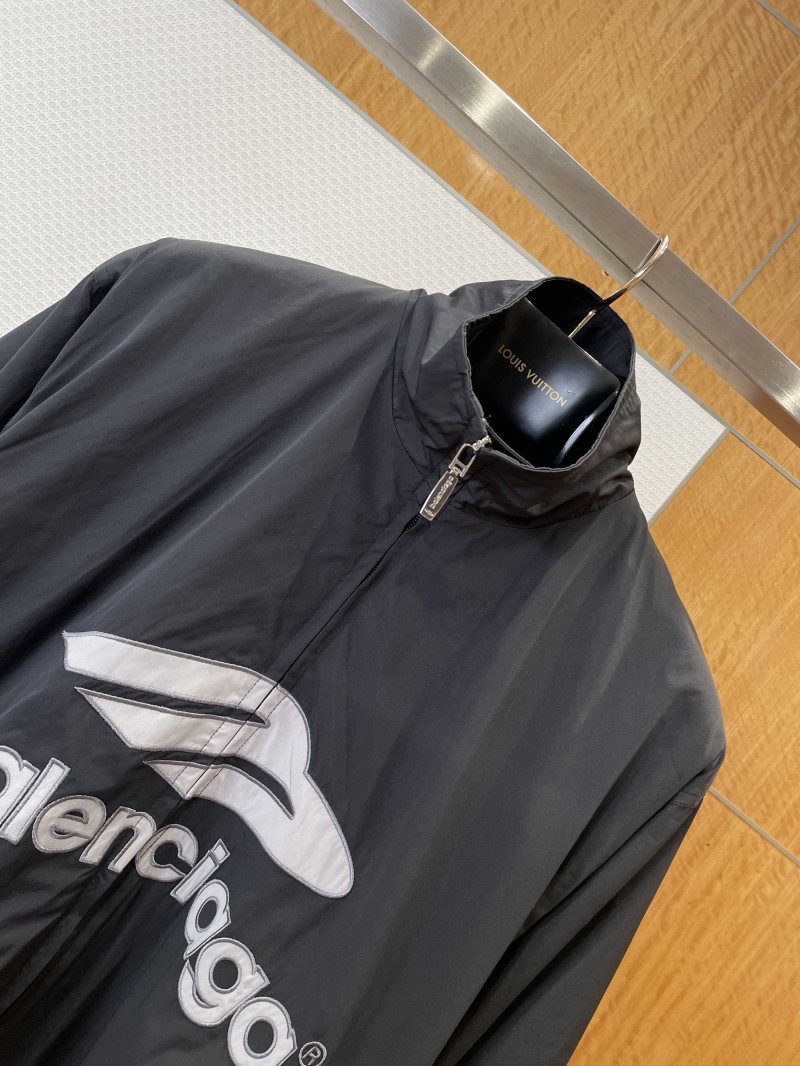 Balenciaga Embroidered Logo Stand Collar Jacket 2 2