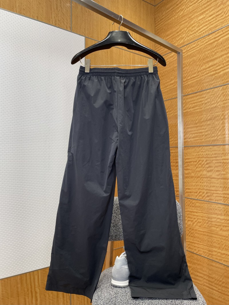 Balenciaga Brand Logo Embroidered Wide-Leg Casual Pants 2 1