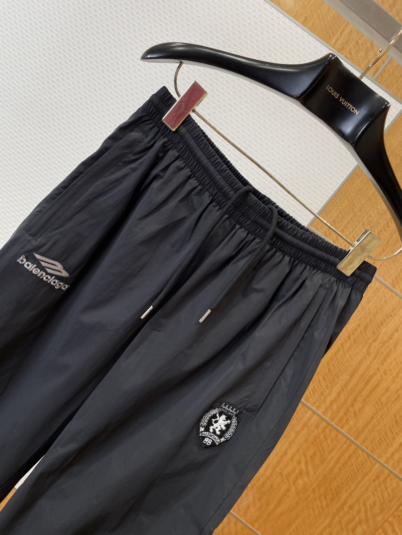 Balenciaga Brand Logo Embroidered Wide-Leg Casual Pants 2 2