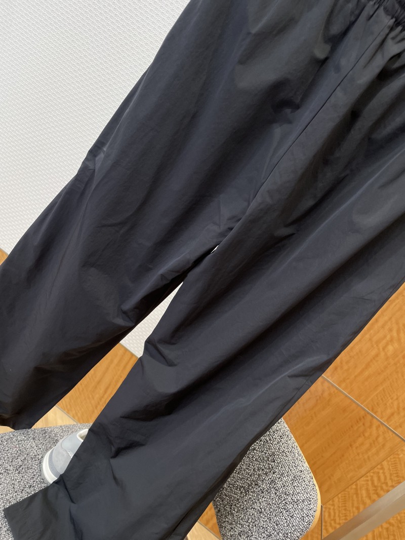 Balenciaga Brand Logo Embroidered Wide-Leg Casual Pants 2 6