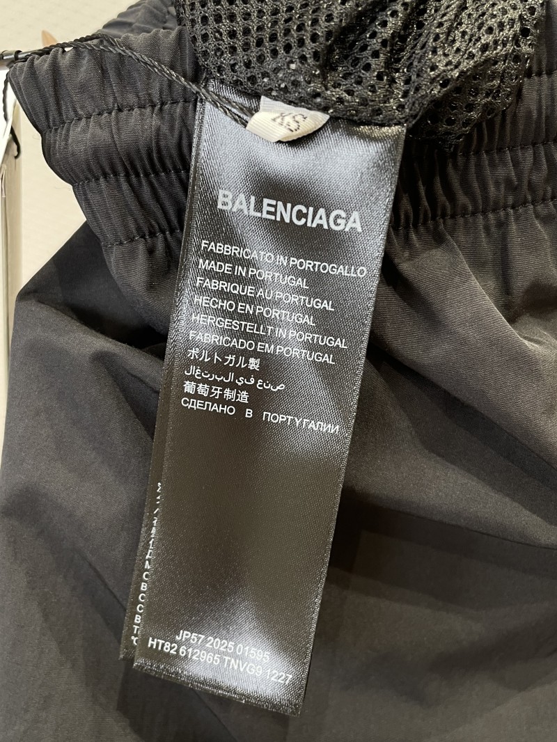 Balenciaga Brand Logo Embroidered Wide-Leg Casual Pants 2 8