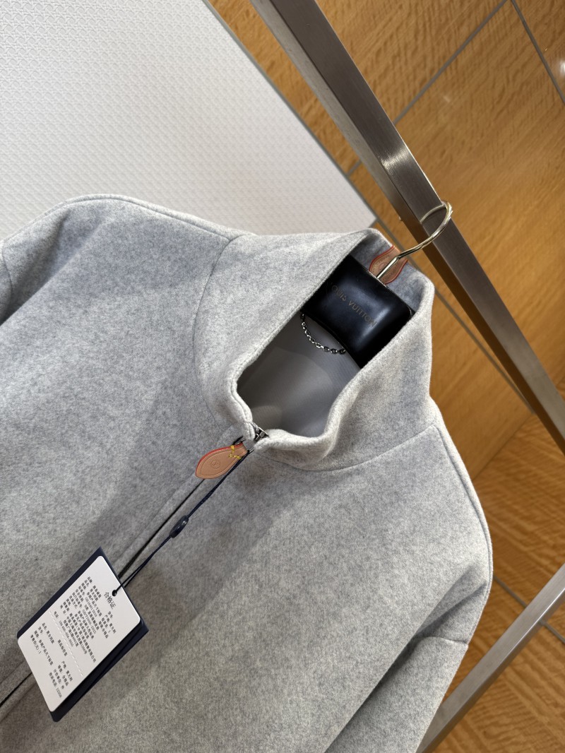 LV Heavyweight Cotton Stand Collar Zip Jacket 2