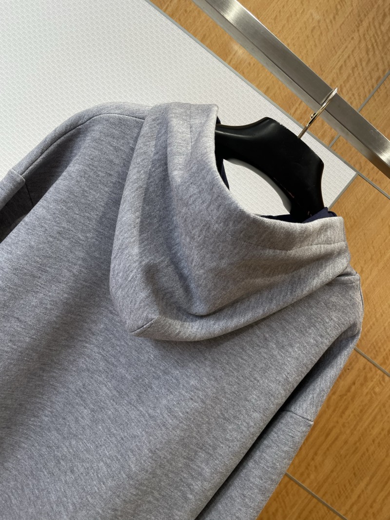 LV Embroidered Leather Label Hooded Sweatshirt 5