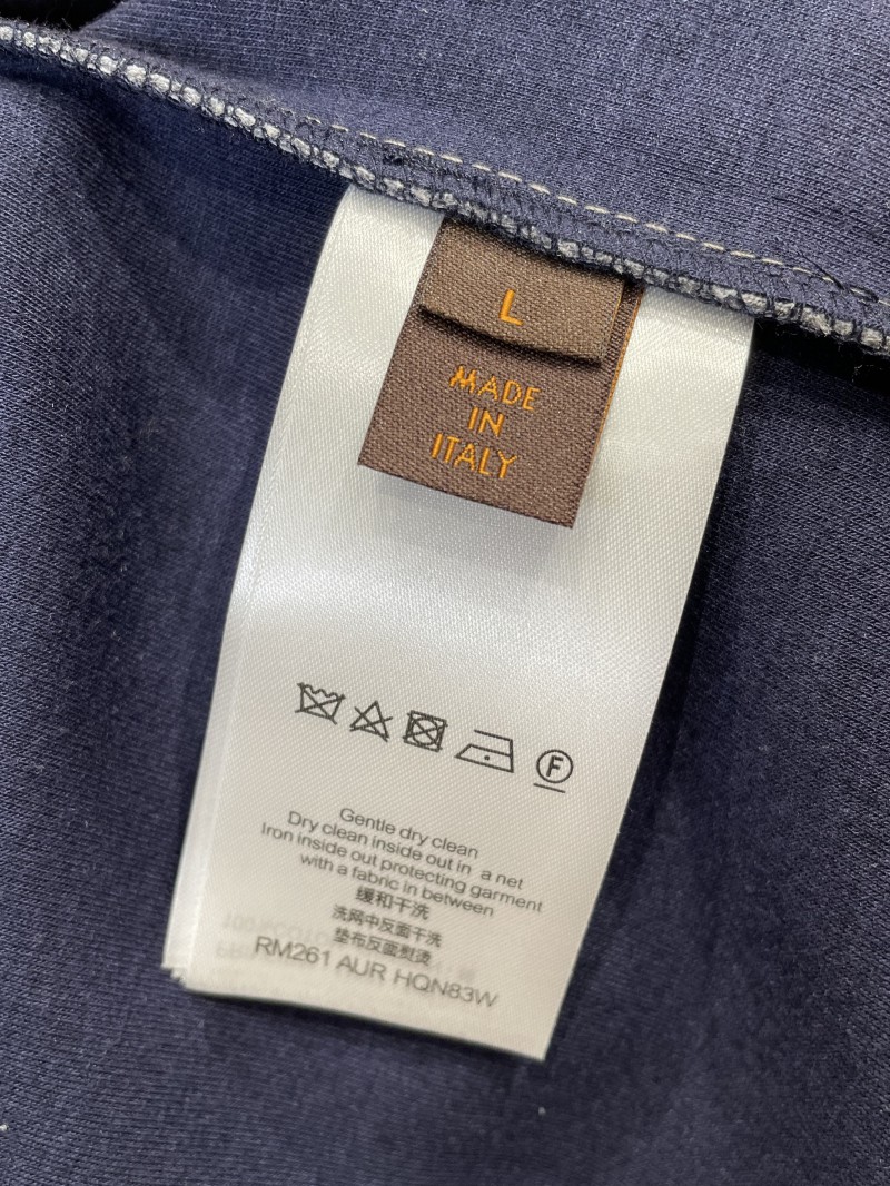 LV Embroidered Leather Label Hooded Sweatshirt 8