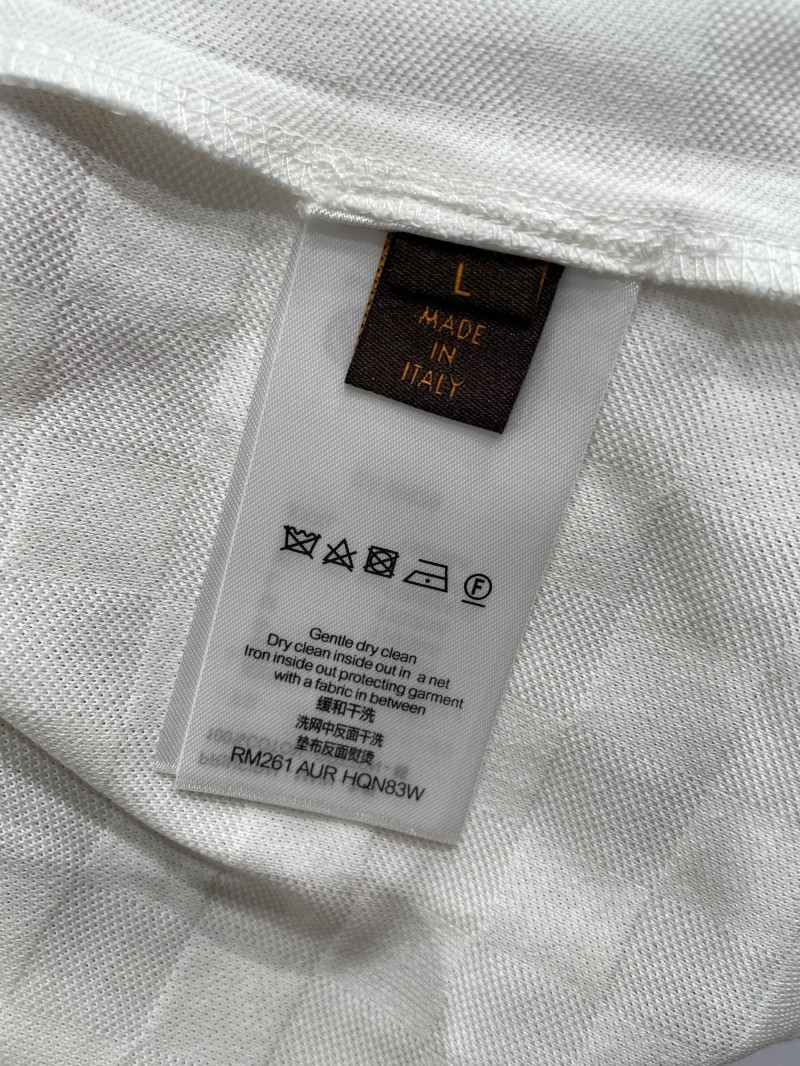 LV Checkered Subtle Pattern Jacquard Polo Shirt 8
