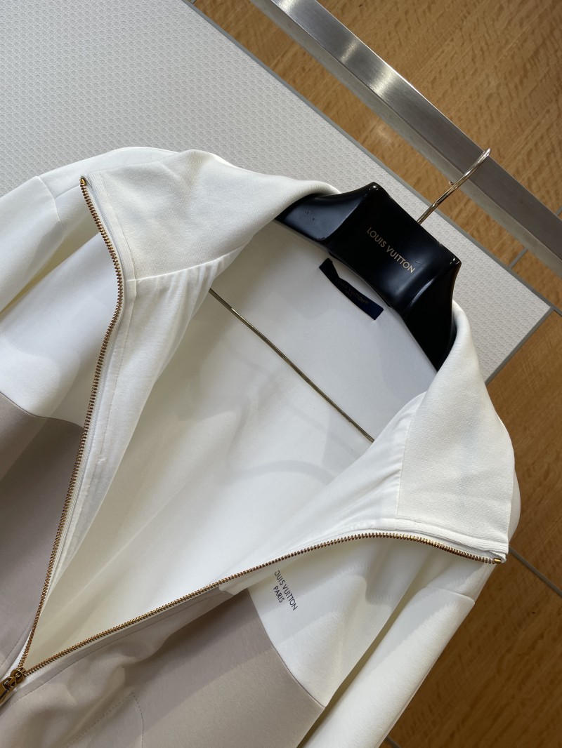 LV Color-Block Patchwork Jacket Coat 4