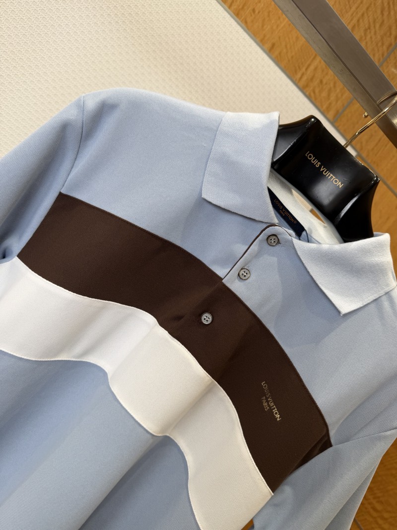 LV Color-Block Striped Polo Shirt 4