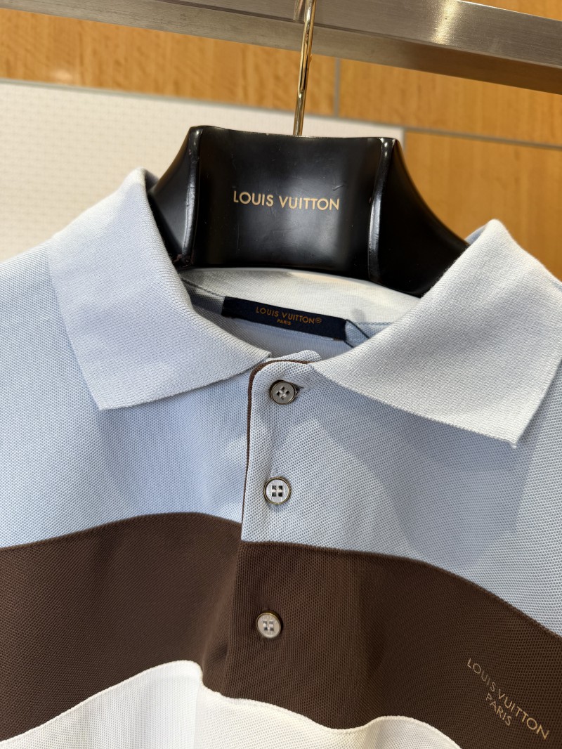 LV Color-Block Striped Polo Shirt 5