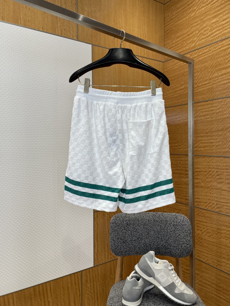 LV Color-Block Striped Plaid Jacquard Shorts 1