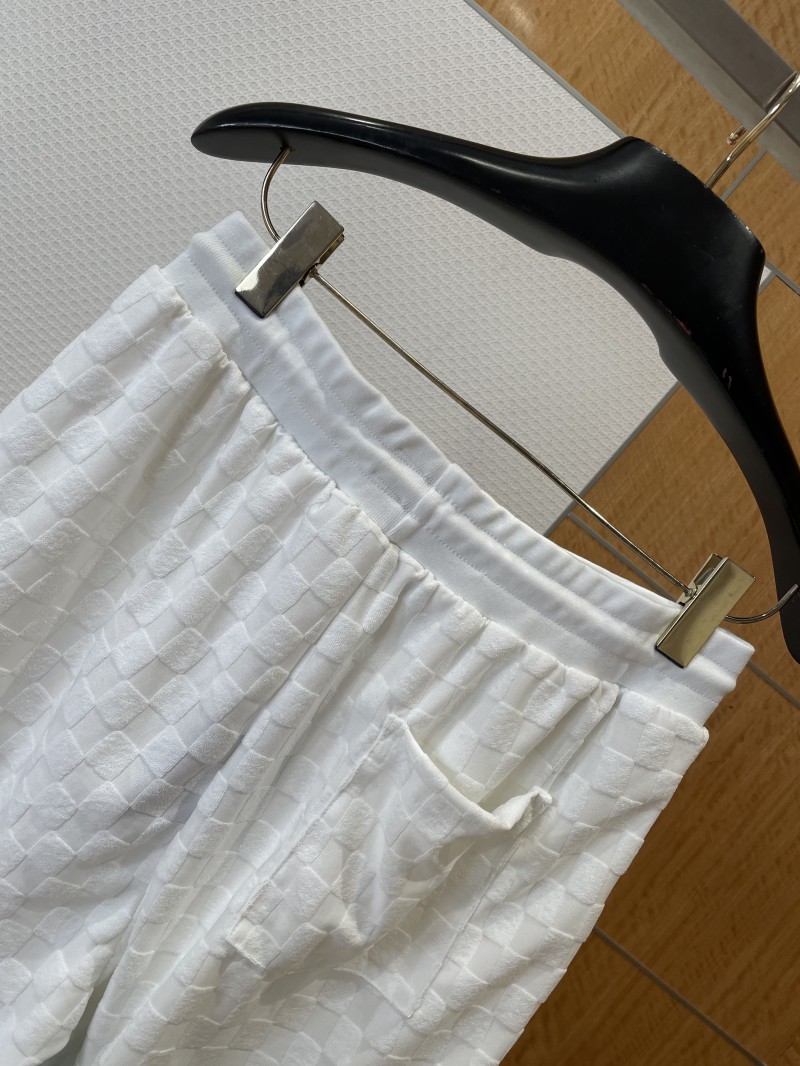 LV Color-Block Striped Plaid Jacquard Shorts 5