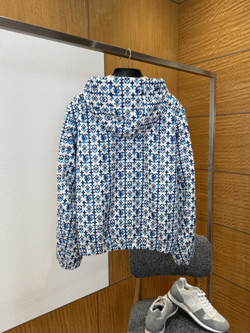LV All-Over Logo Reversible Hooded Jacket 1