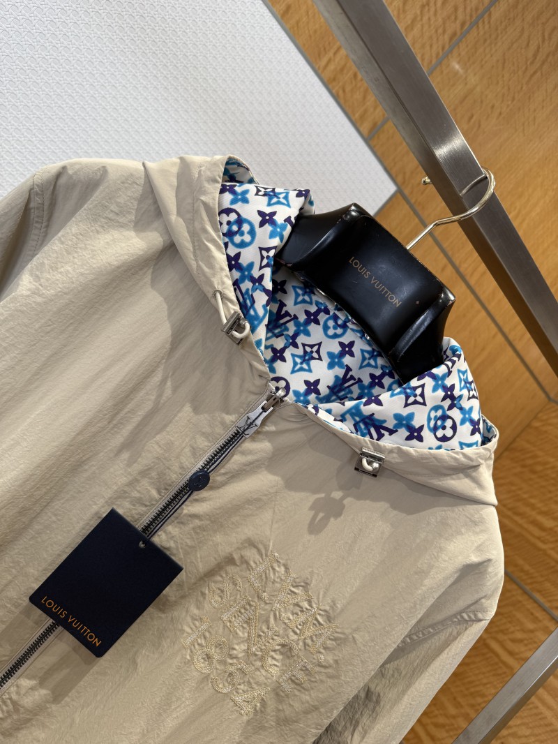 LV All-Over Logo Reversible Hooded Jacket 4