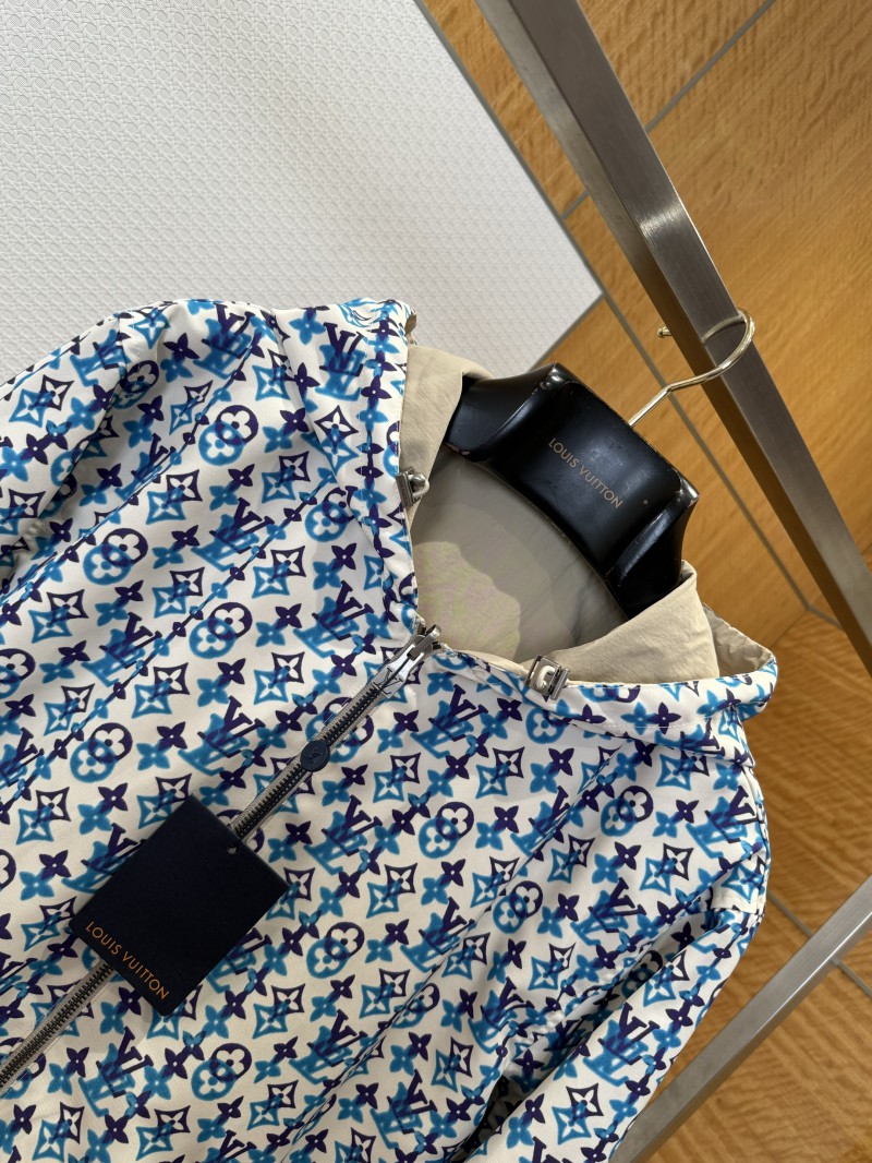 LV All-Over Logo Reversible Hooded Jacket 6