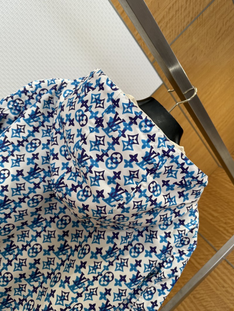 LV All-Over Logo Reversible Hooded Jacket 7