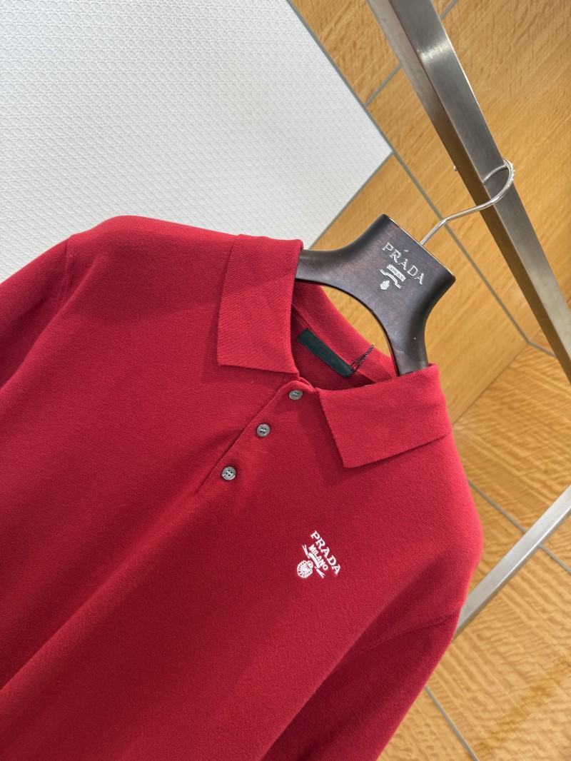 Prada Classic Knit Polo Shirt 1 2