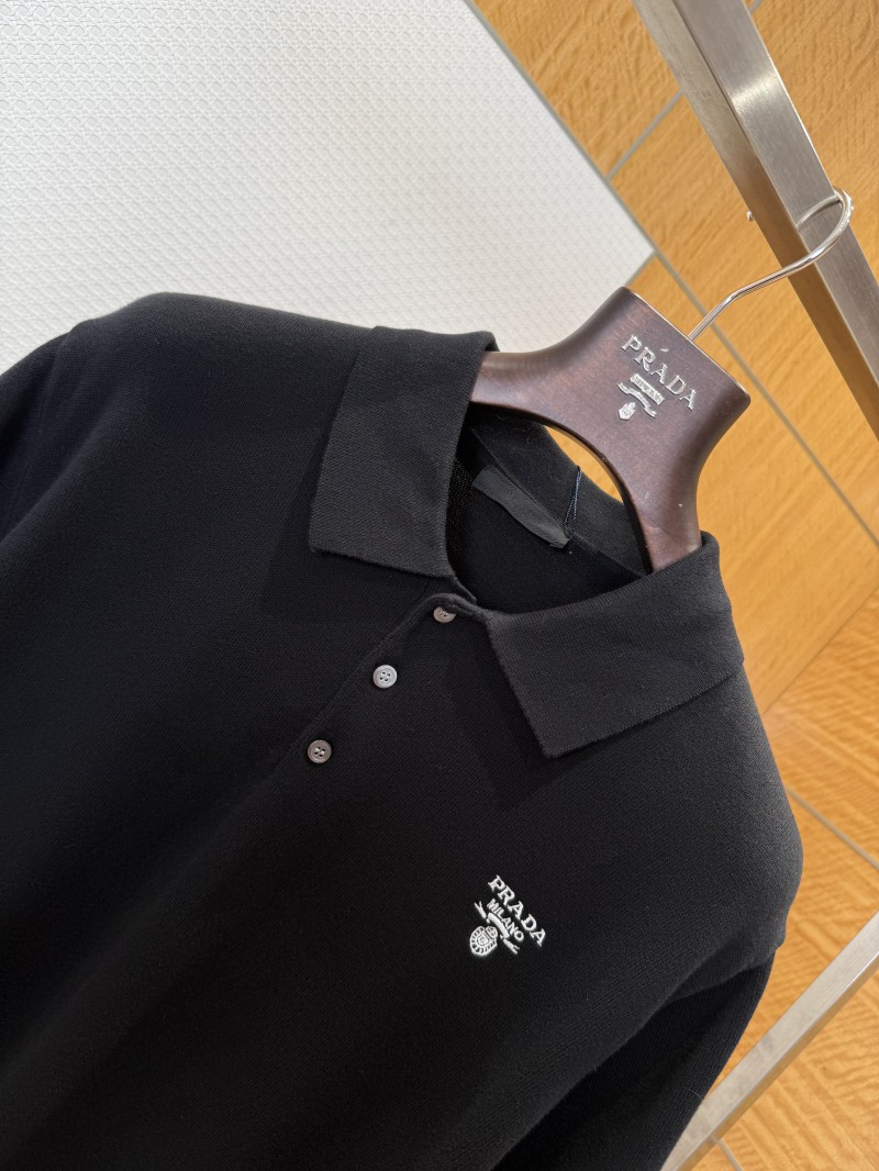 Prada Classic Knit Polo Shirt 2 2