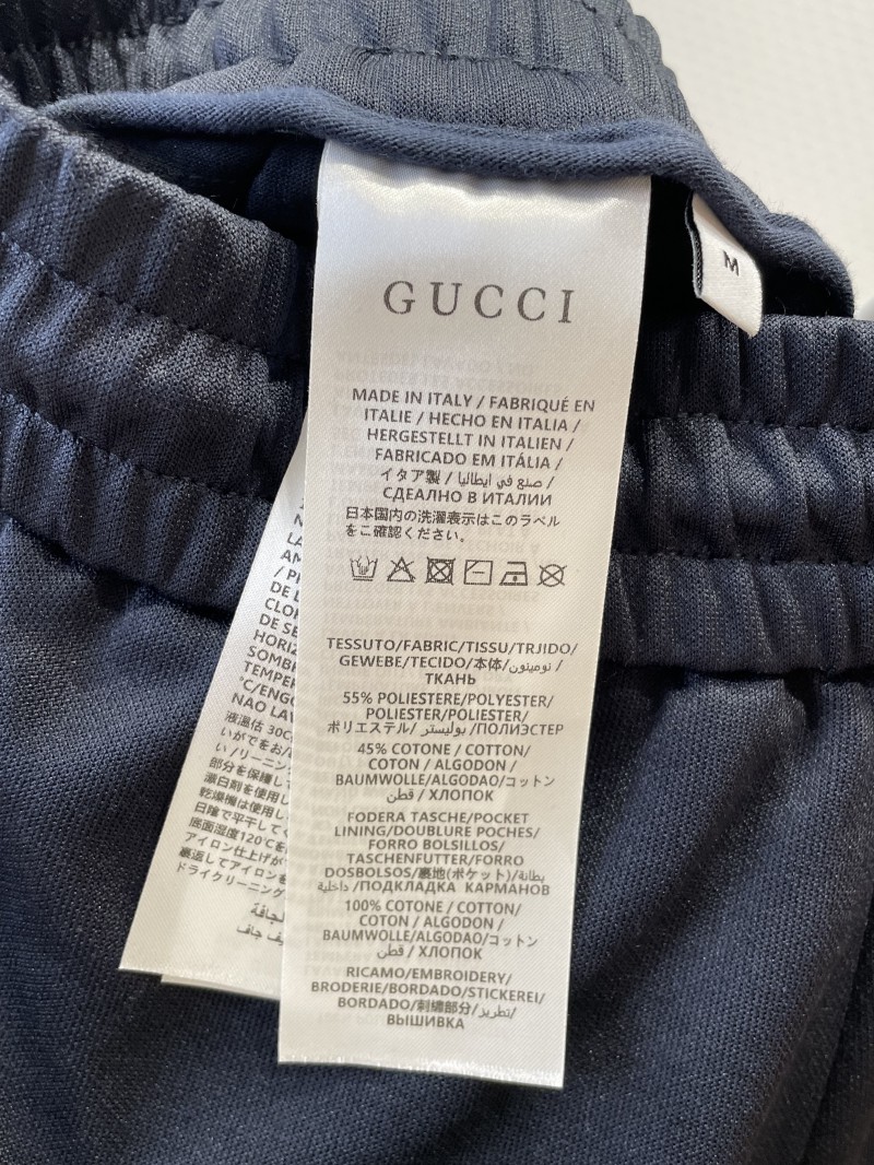 Gucci Embroidered Color-Blocked Patchwork Casual Shorts 8