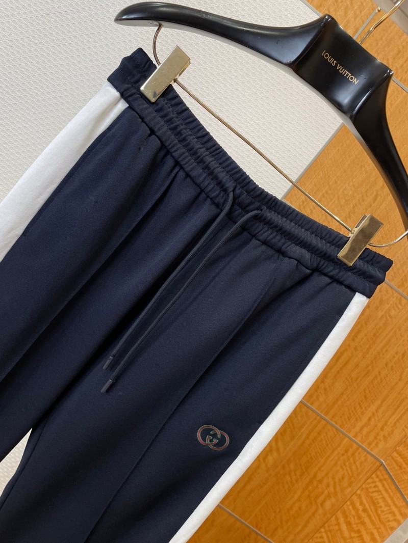 Gucci Embroidered Color-Blocked Drawstring Sweatpants 2