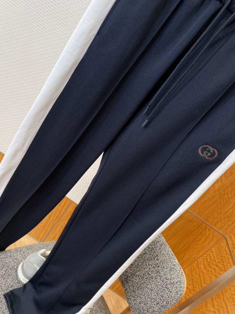 Gucci Embroidered Color-Blocked Drawstring Sweatpants 4